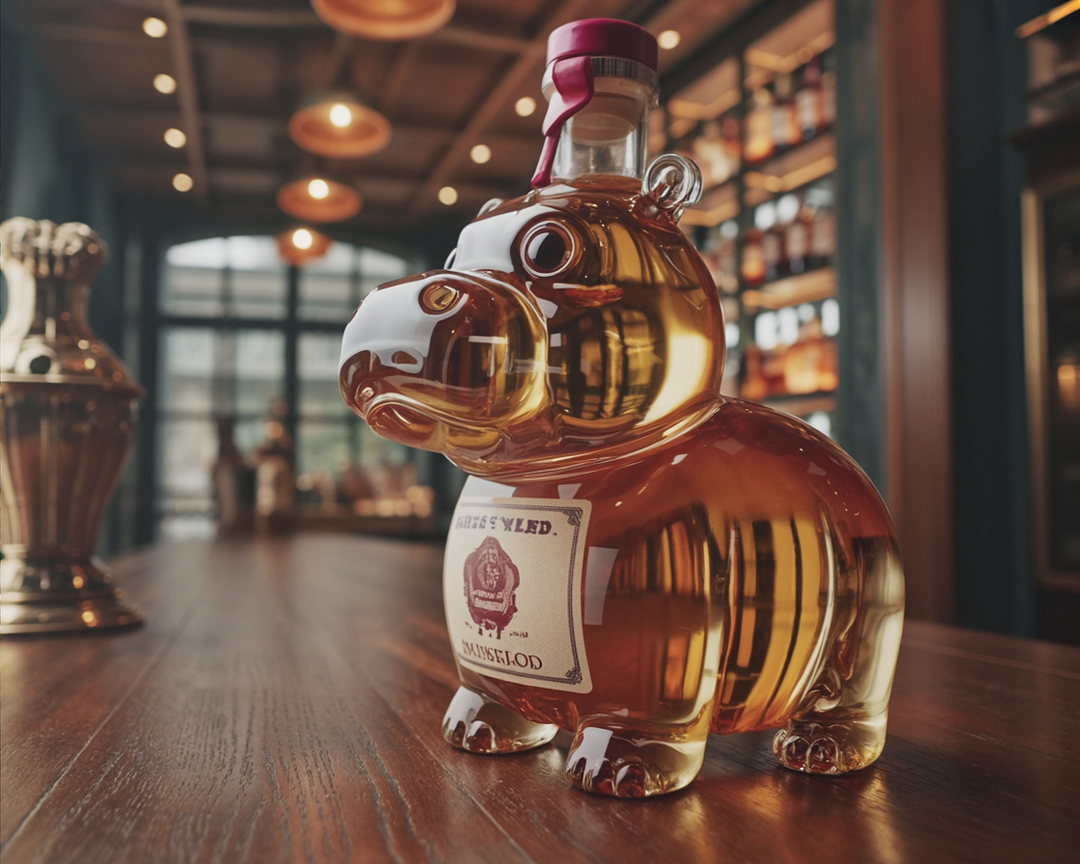 Butelka whisky - Edycja Hippo