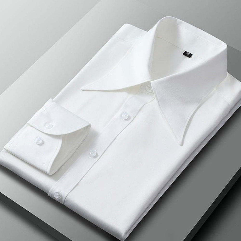 Slim-Fit Koszula Francuski Styl Old Money