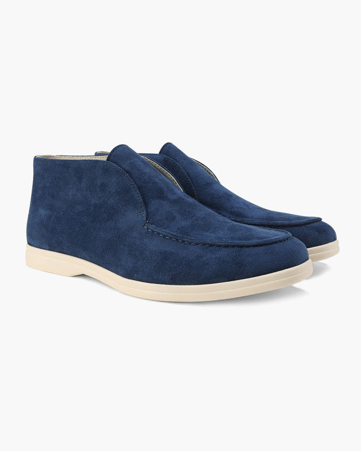 Wysokie mokasyny z delikatnej skóry