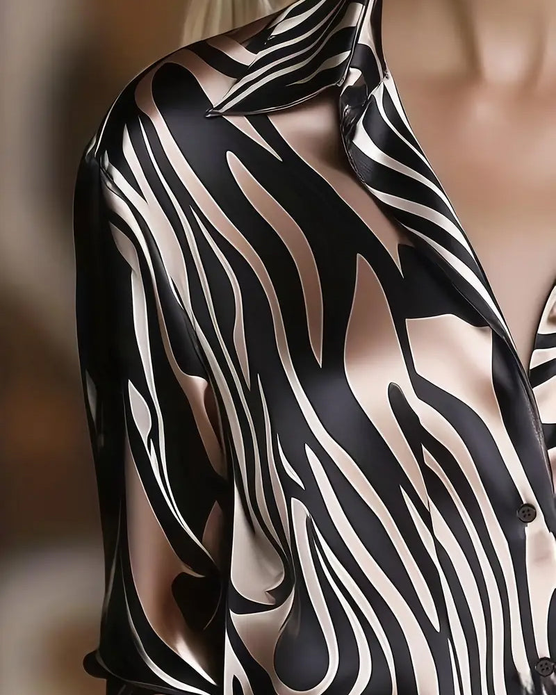 Zebra | Stylowa i Szykowna Koszula z Efektownym Wzorem