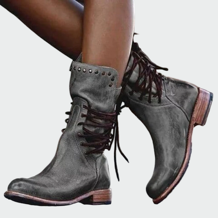 Skórzane buty na sznurowanie