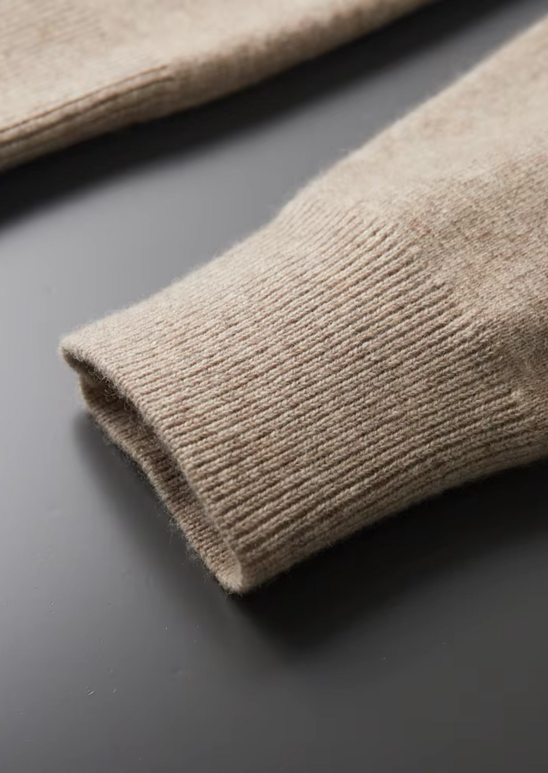 KARDIGAN ZIP POLO Z EXTRA-FINĄ WEŁNĄ MERINO