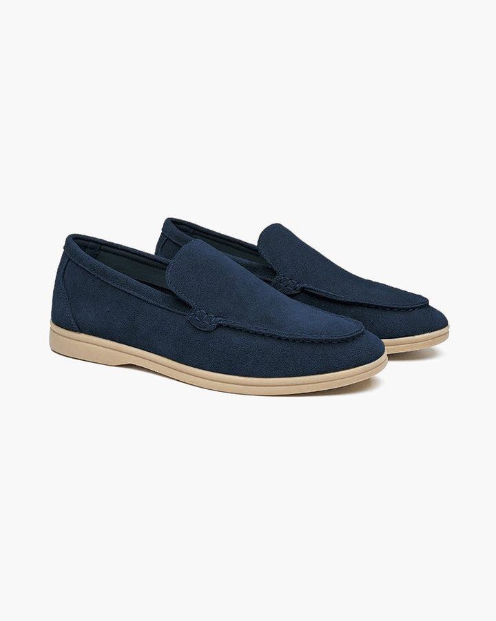 Luksusowe zamszowe loafersy