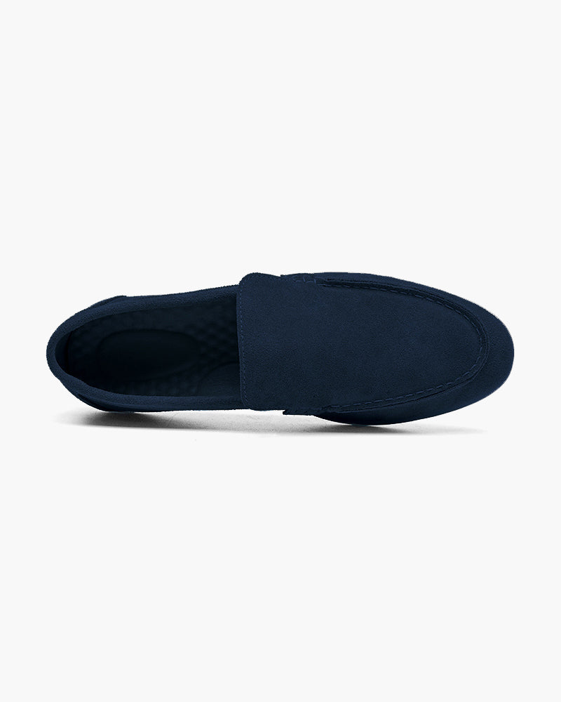 Luksusowe zamszowe loafersy