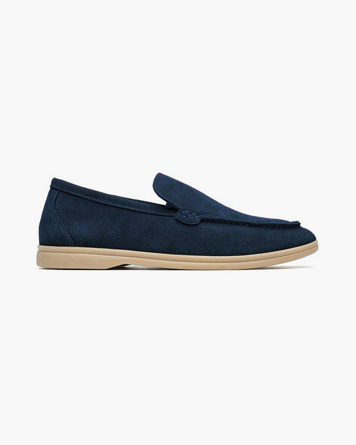 Luksusowe zamszowe loafersy