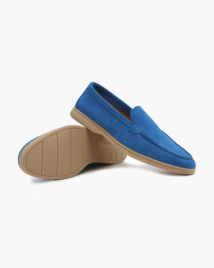 Luksusowe zamszowe loafersy