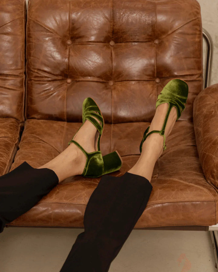 T-Strap Heels with a Stable Heel