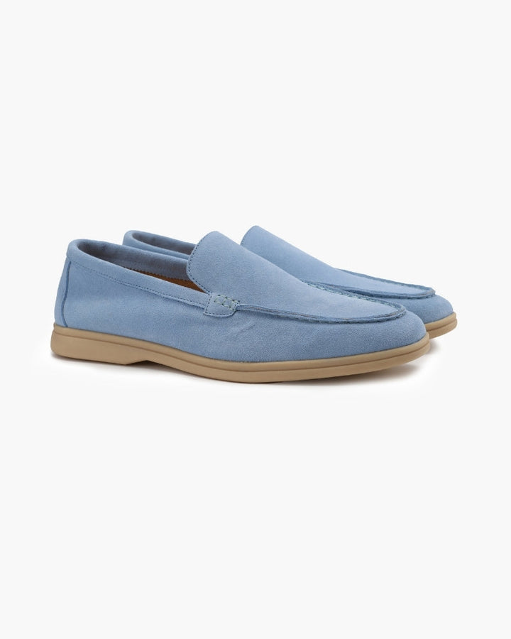Luksusowe zamszowe loafersy