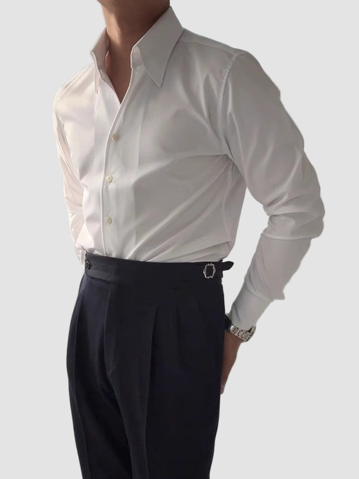 Koszulka V-Neck Athletic Włoskie Old Money z Bambusa