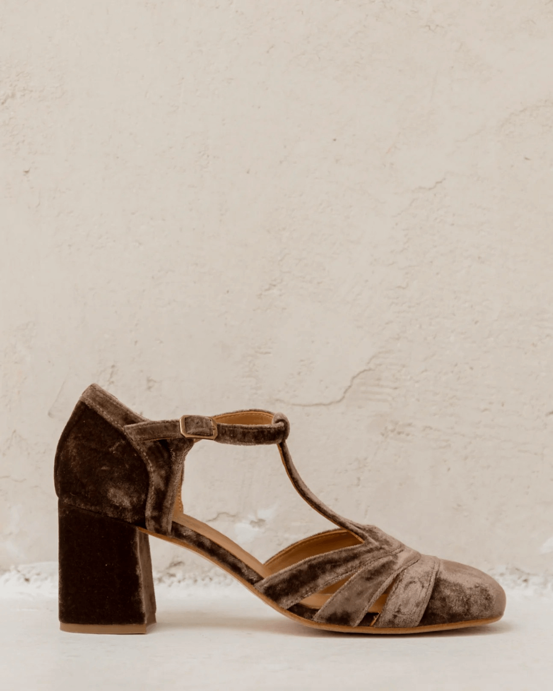 T-Strap Heels with a Stable Heel
