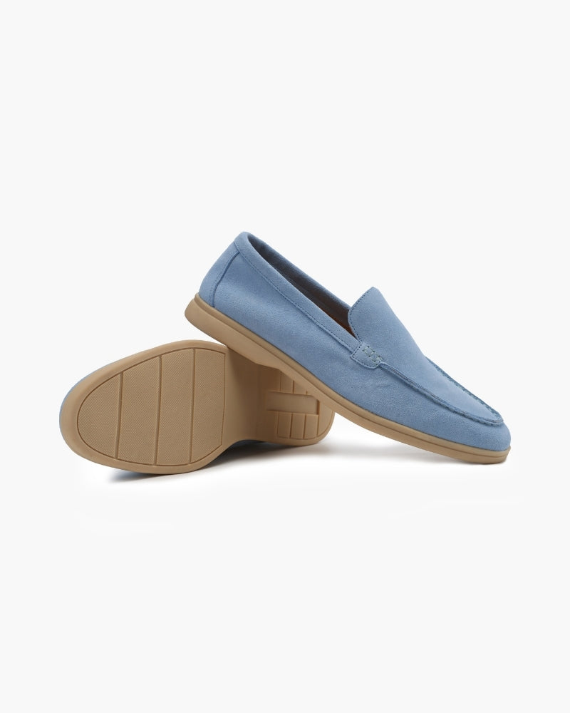 Luksusowe zamszowe loafersy