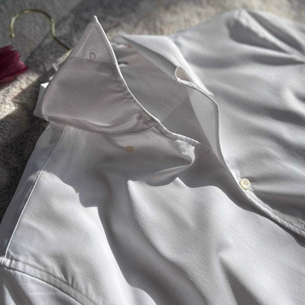 Koszulka V-Neck Athletic Włoskie Old Money z Bambusa