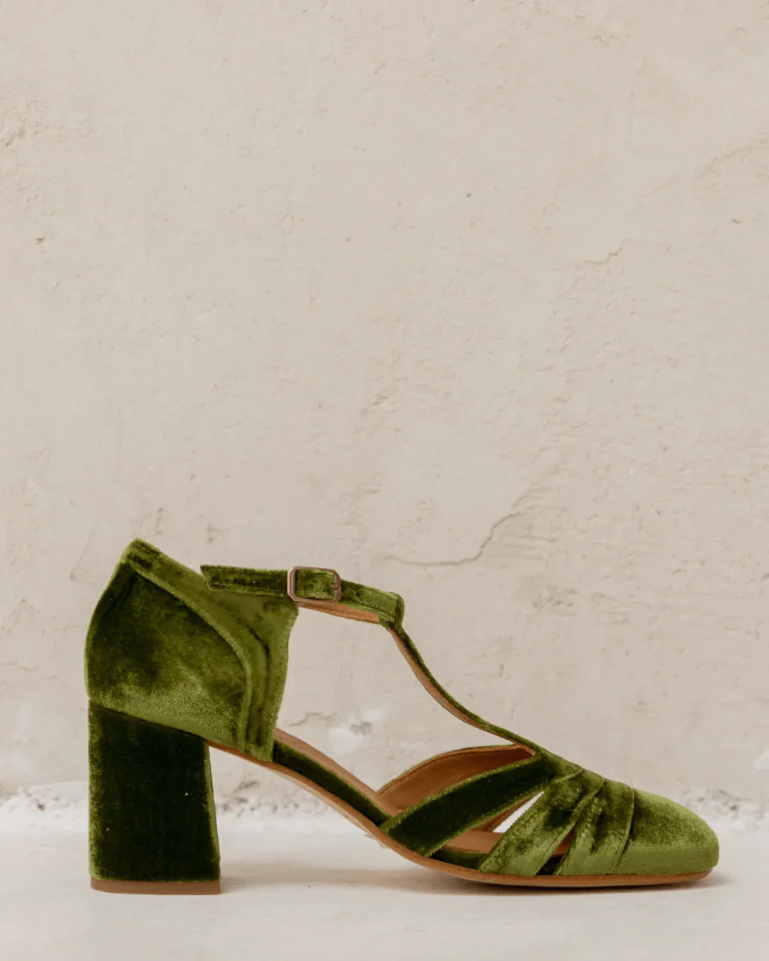 T-Strap Heels with a Stable Heel