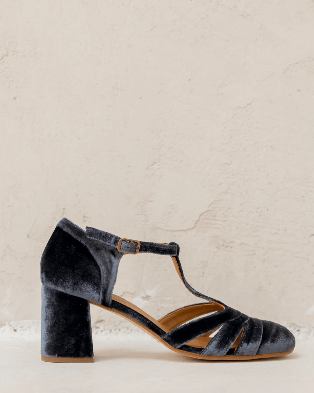 T-Strap Heels with a Stable Heel