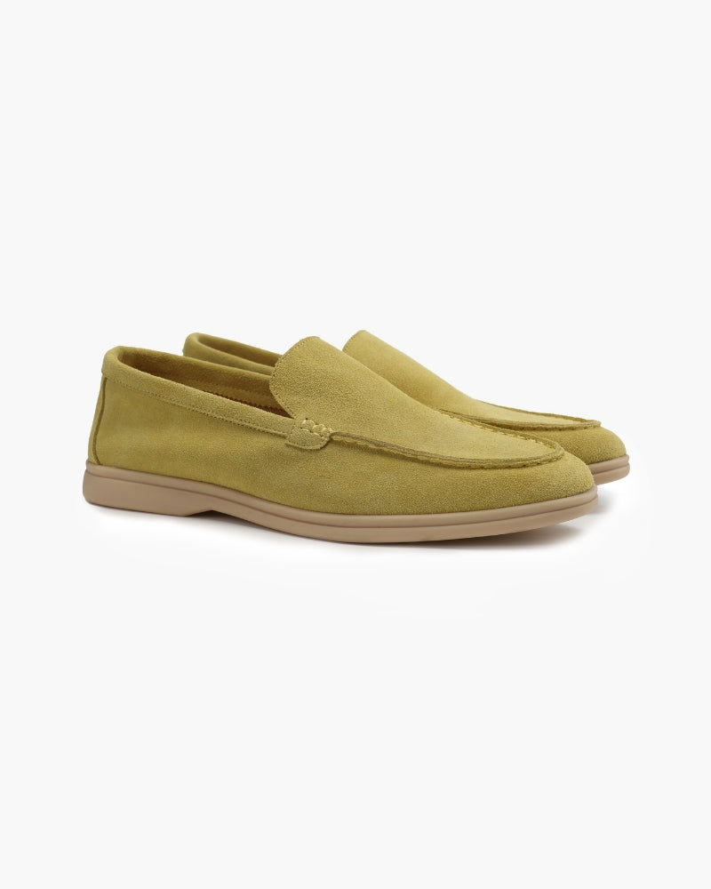 Luksusowe zamszowe loafersy