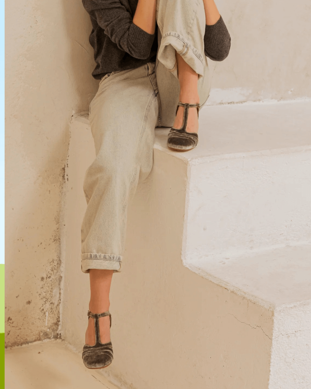 T-Strap Heels with a Stable Heel