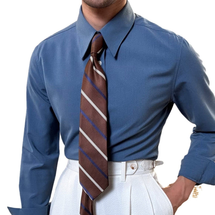 Slim-Fit Koszula Francuski Styl Old Money