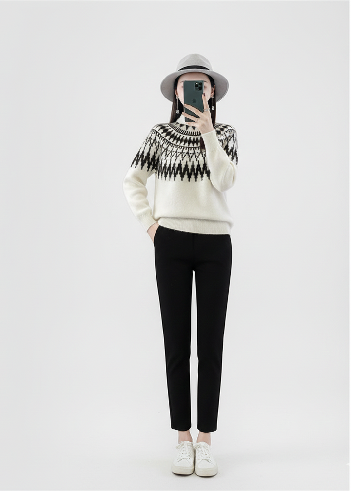 Sarina | Wygodny Sweter z Golfem