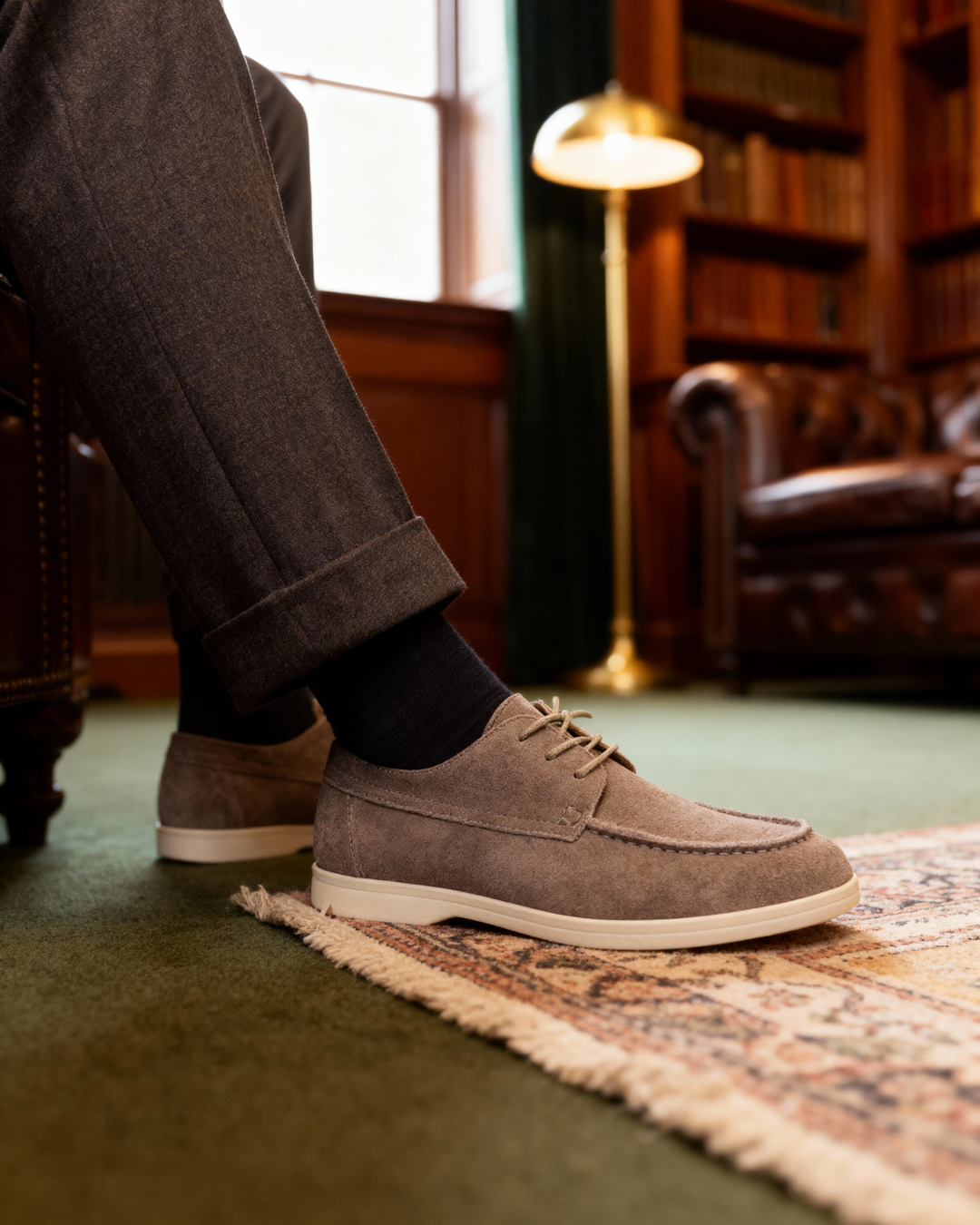 Premium Zamszowe Buty z Sznurówkami