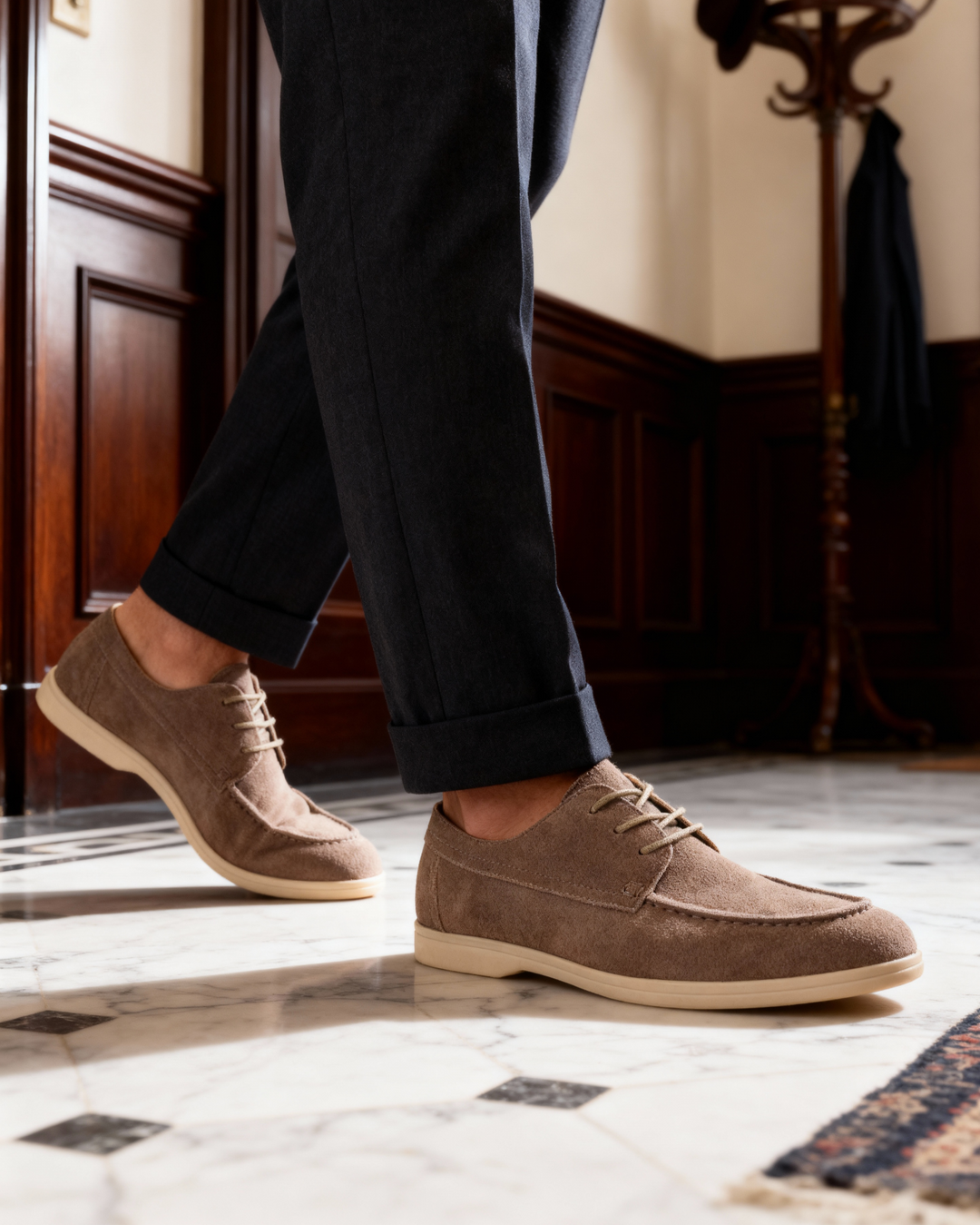 Premium Zamszowe Buty z Sznurówkami