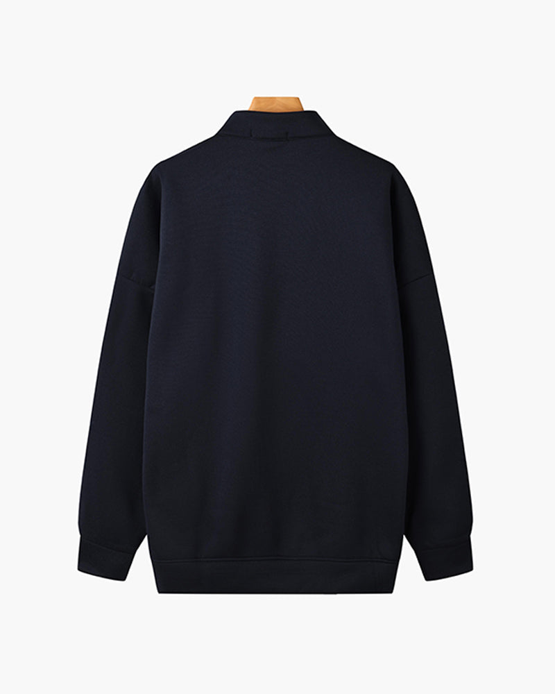 MONTE CARLO Pulowr Vintage z Polo Zipem
