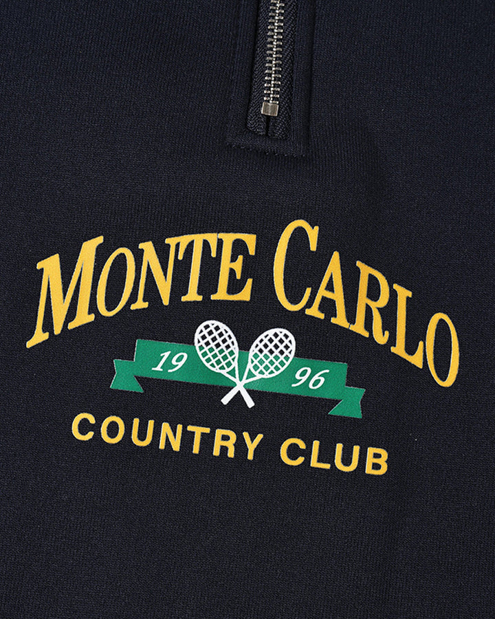 MONTE CARLO Pulowr Vintage z Polo Zipem