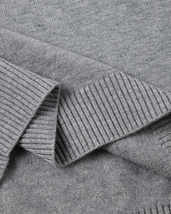 JANGSAN Sweter Merino z Wysokim Kołnierzem