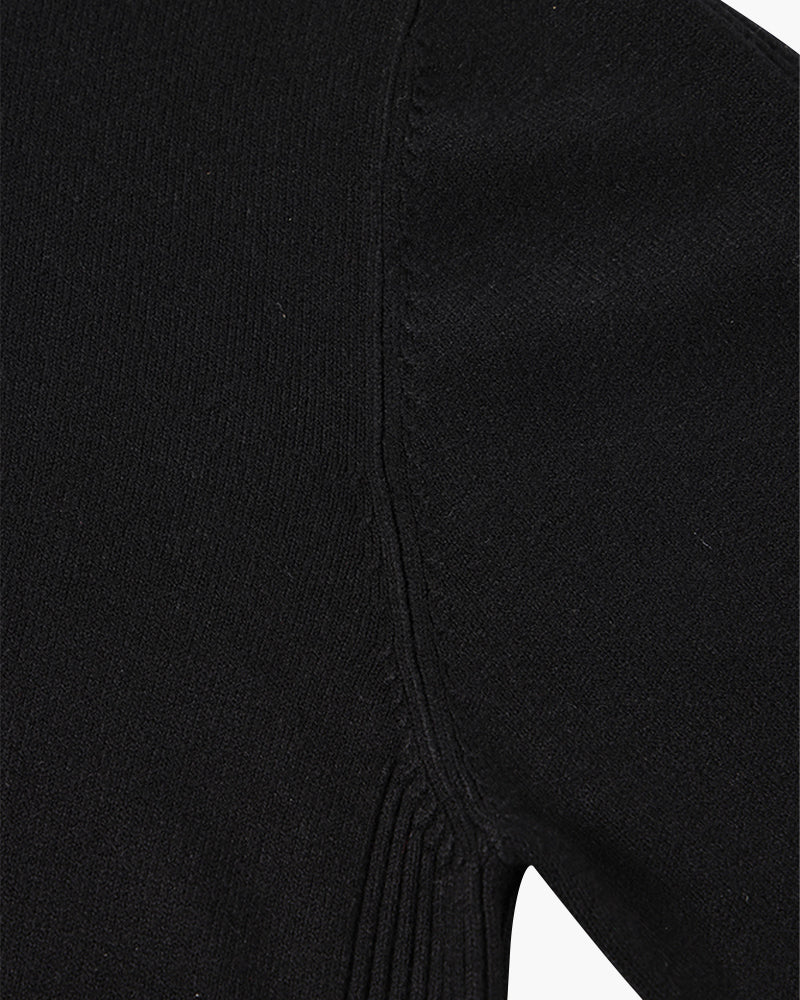 JANGSAN Sweter Merino z Wysokim Kołnierzem