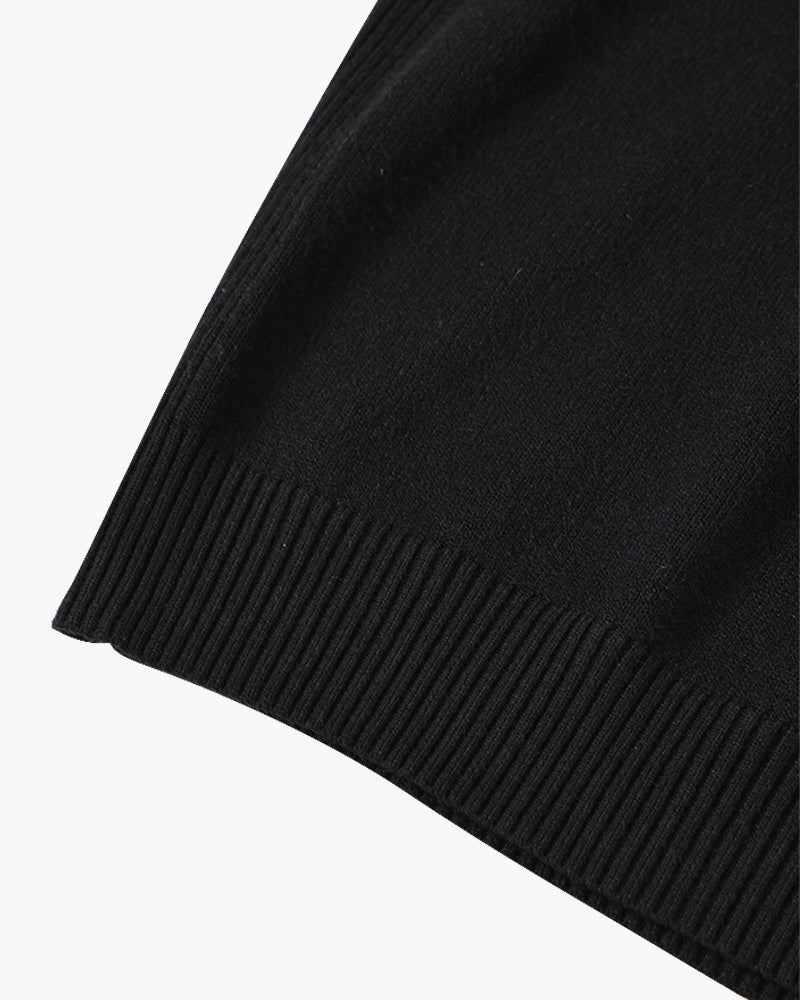 JANGSAN Sweter Merino z Wysokim Kołnierzem