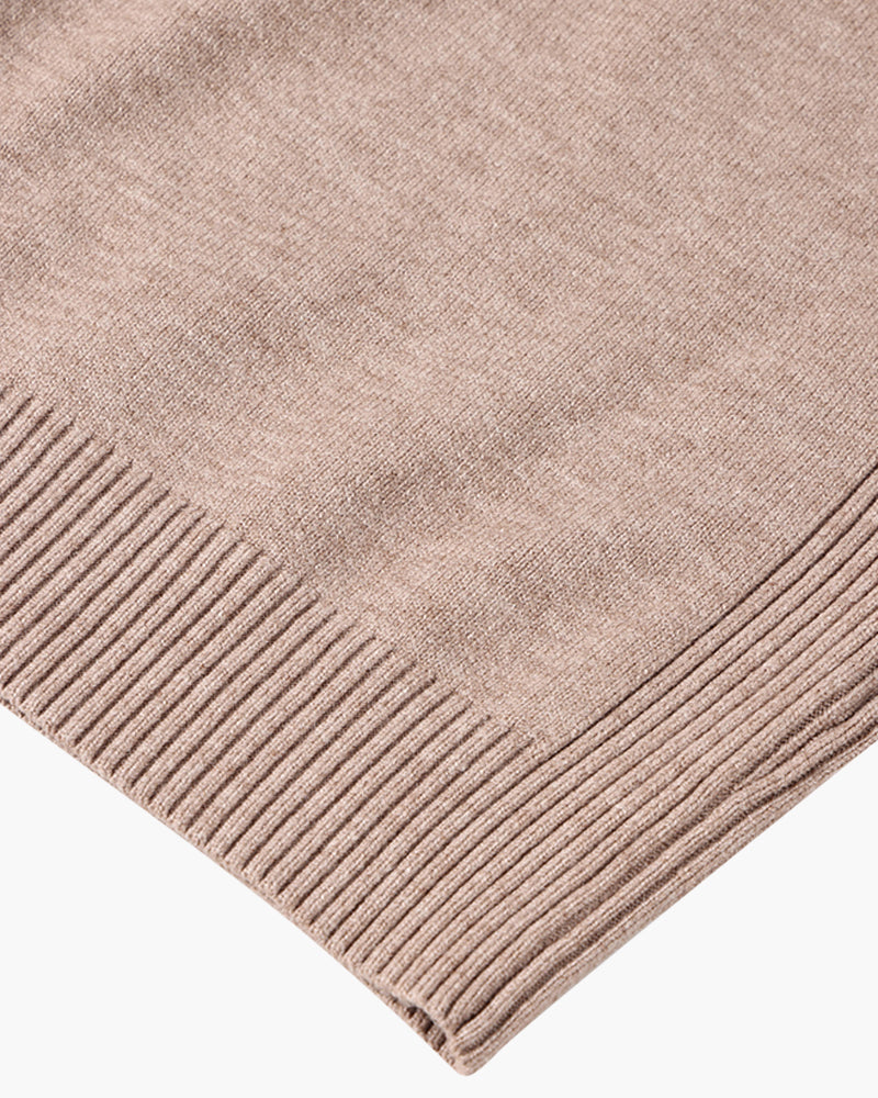 JANGSAN Sweter Merino z Wysokim Kołnierzem