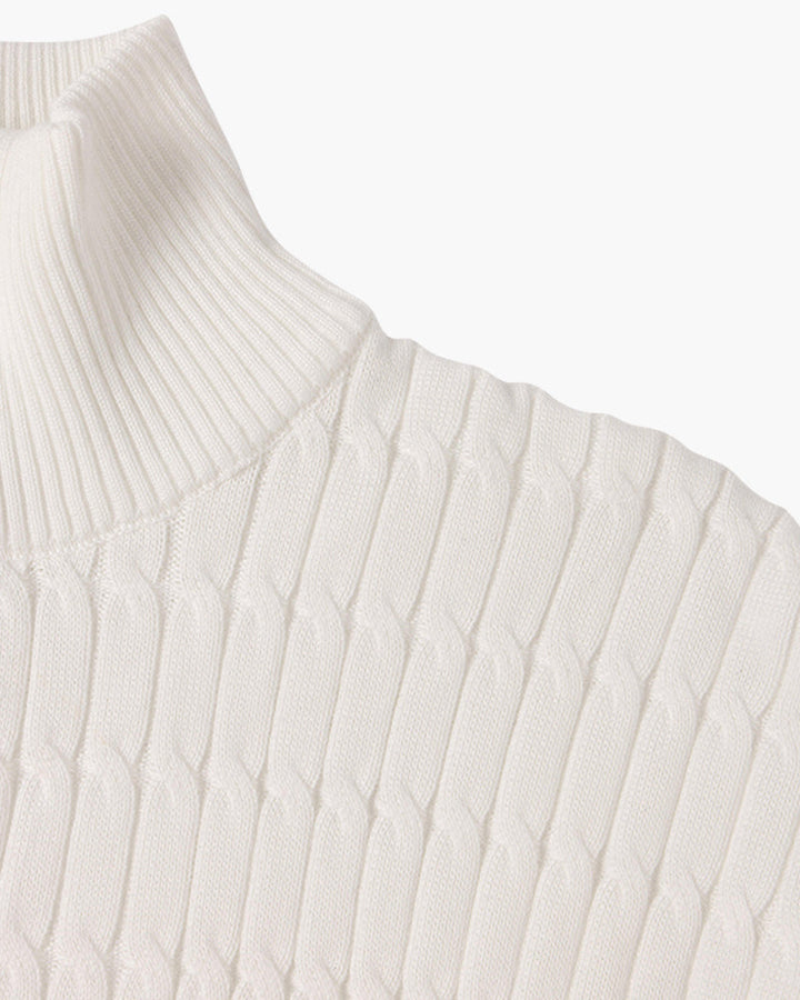 GWANGJU Sweter z polo zamkiem