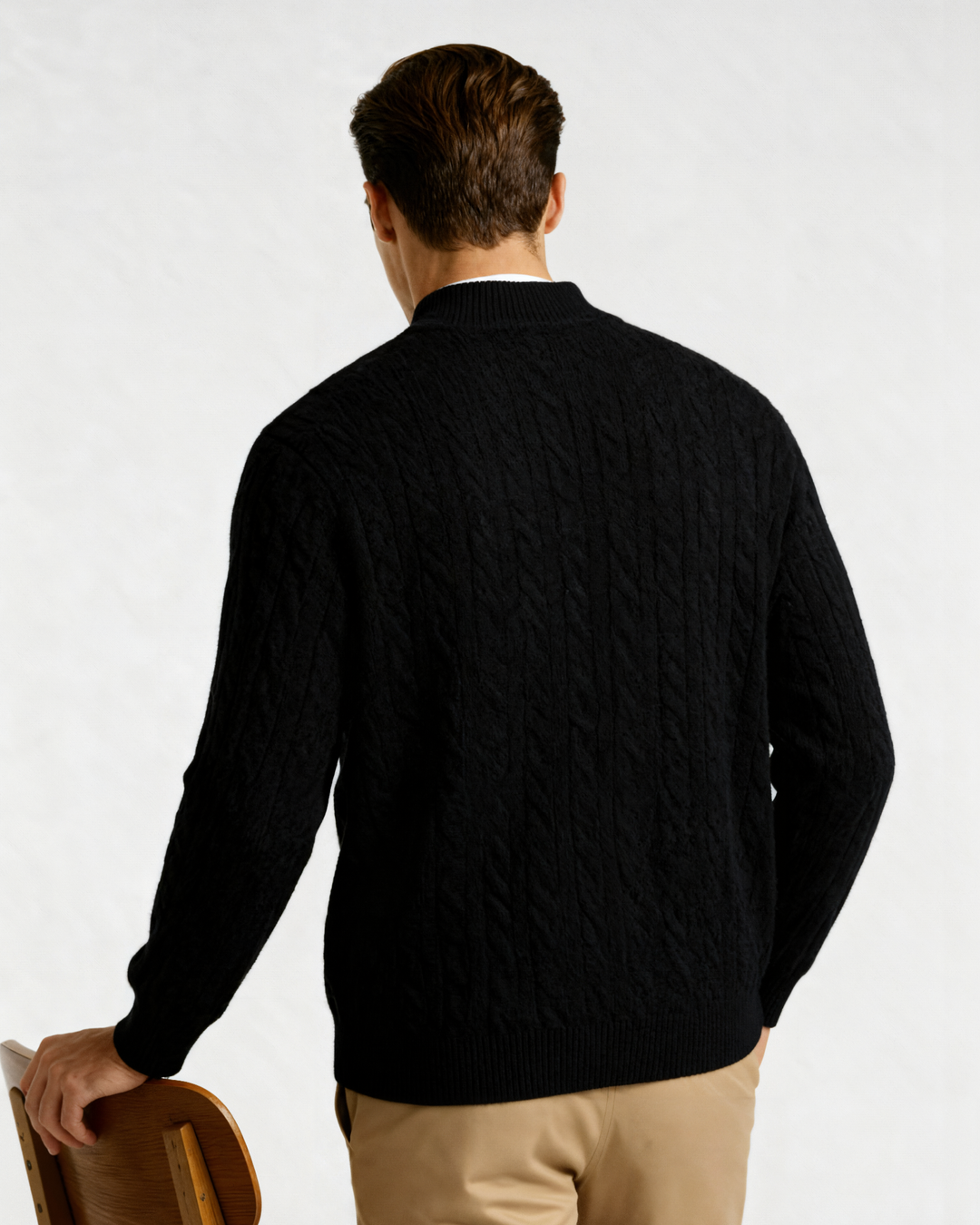 Pulower z zamkiem polo