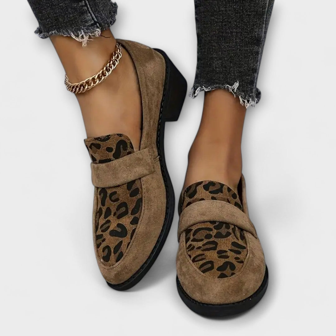 Eleganckie damskie buty w leoparda