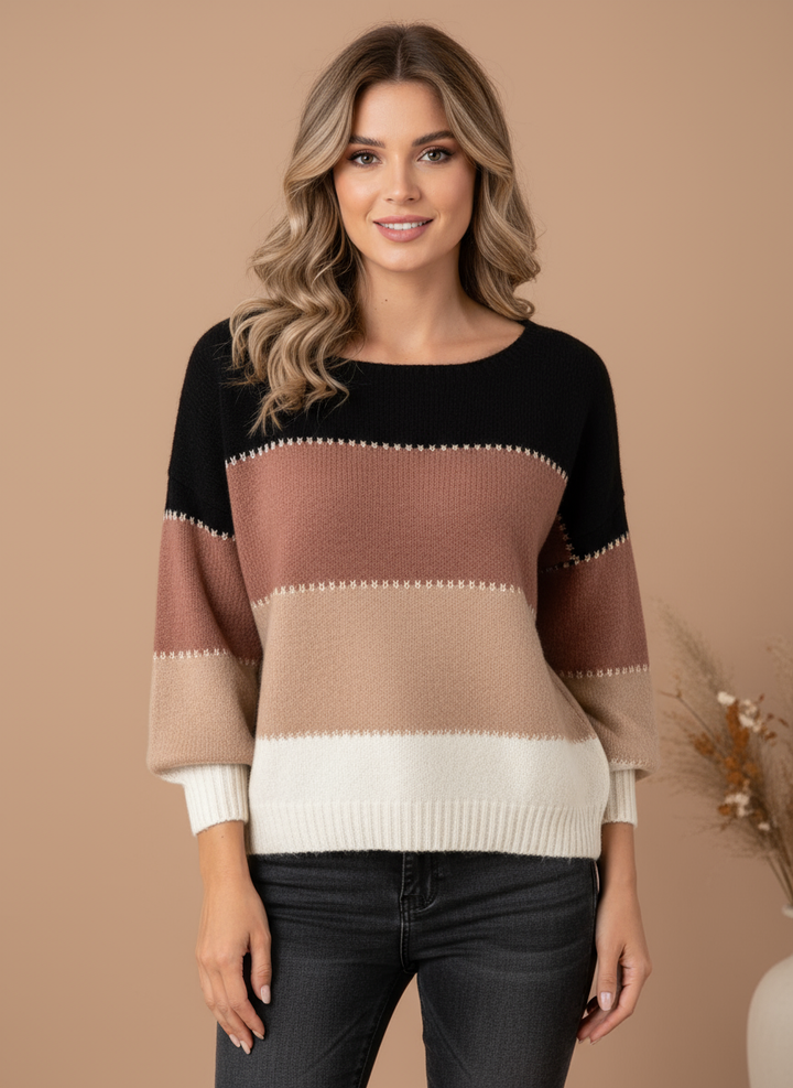 Wygodny sweter z wysokim kołnierzem