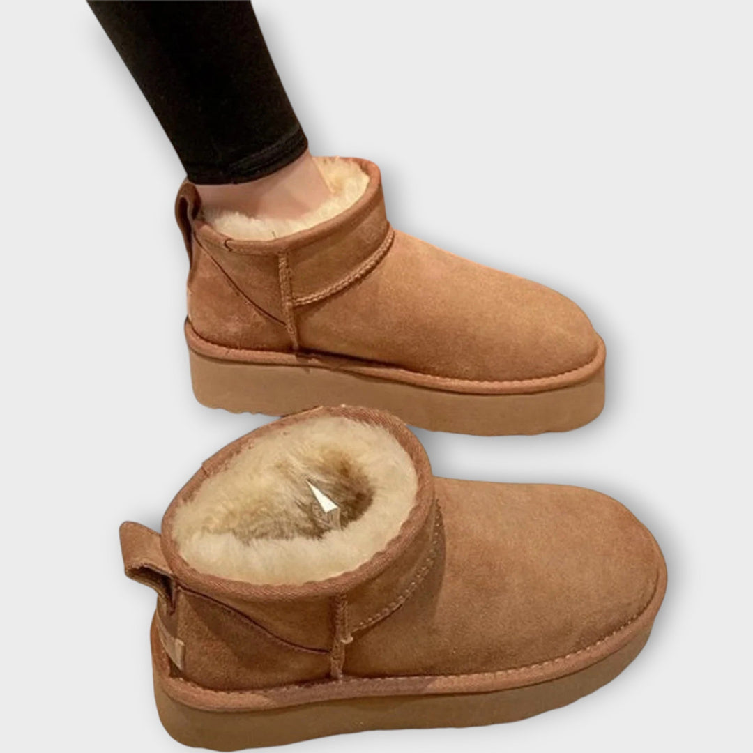 Wygodne Zamszowe Buty z Pluszowym Wykończeniem