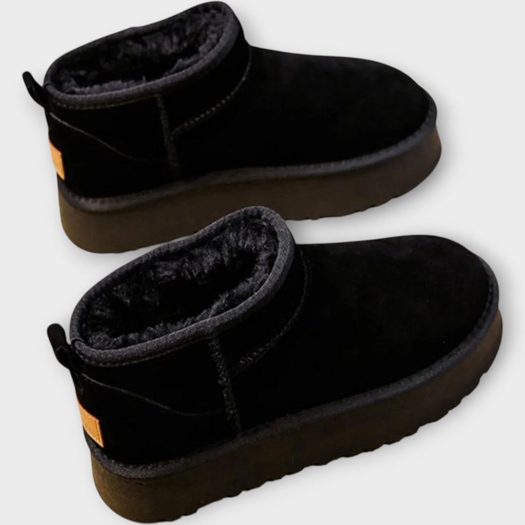 Wygodne Zamszowe Buty z Pluszowym Wykończeniem