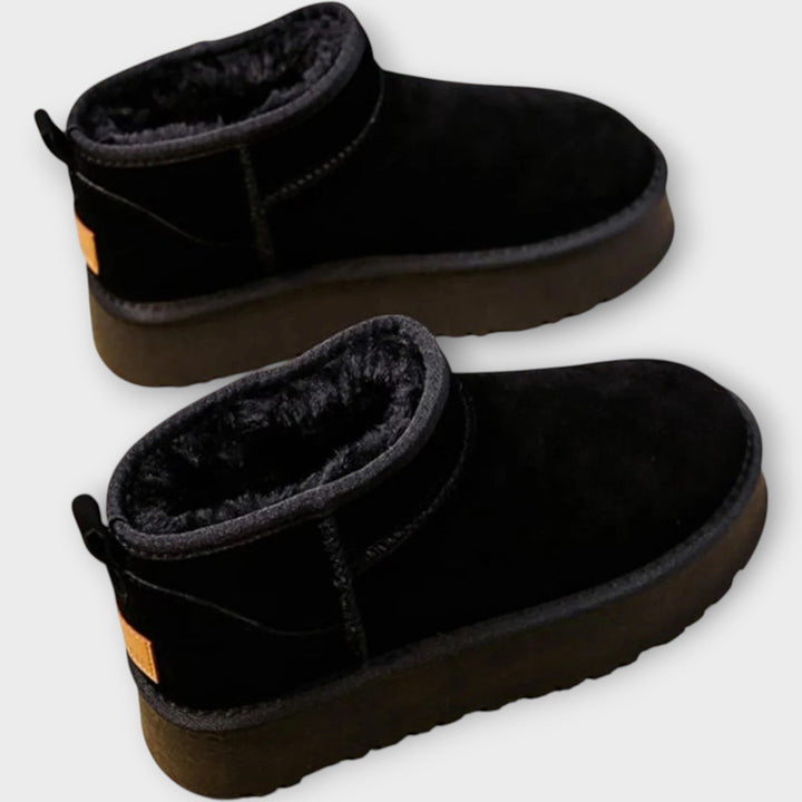 Wygodne Zamszowe Buty z Pluszowym Wykończeniem
