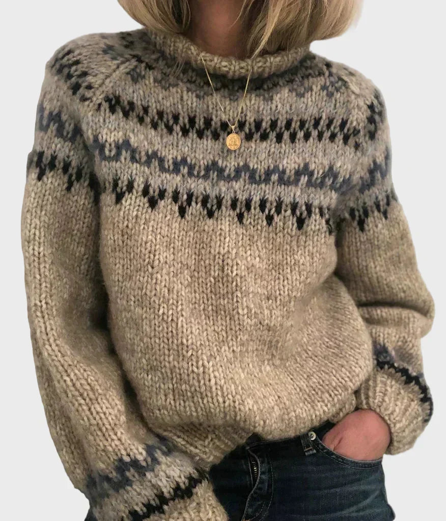 Neva | Sweter z Okrągłym Dekoltem