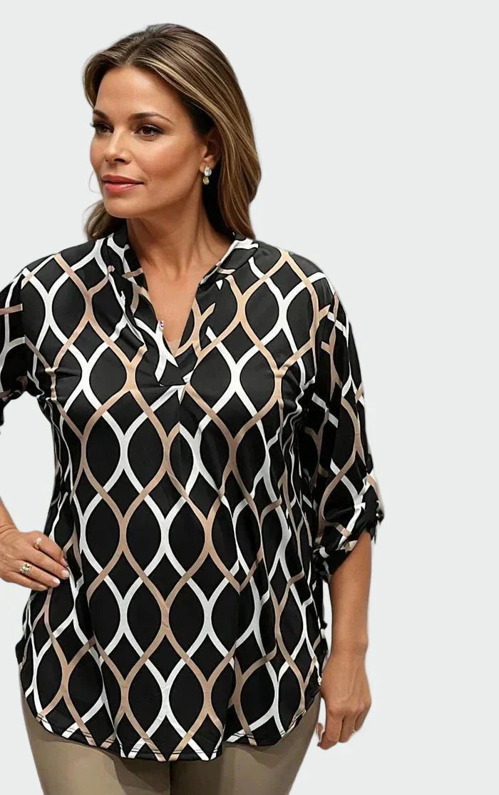 Wygodna koszula z długim rękawem o eleganckim designie