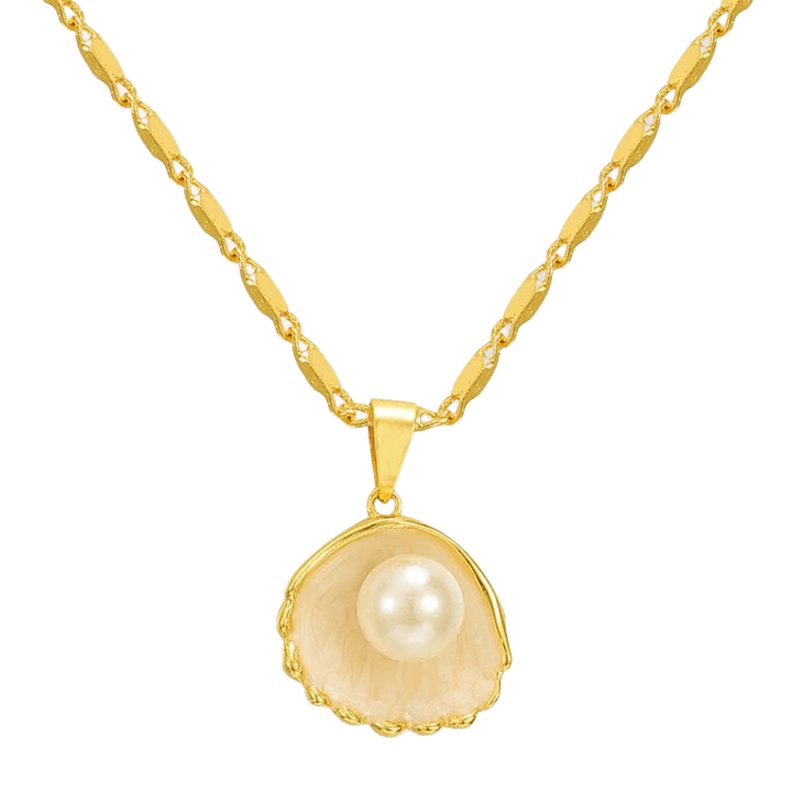 Naszyjnik z muszlowym wzorem
