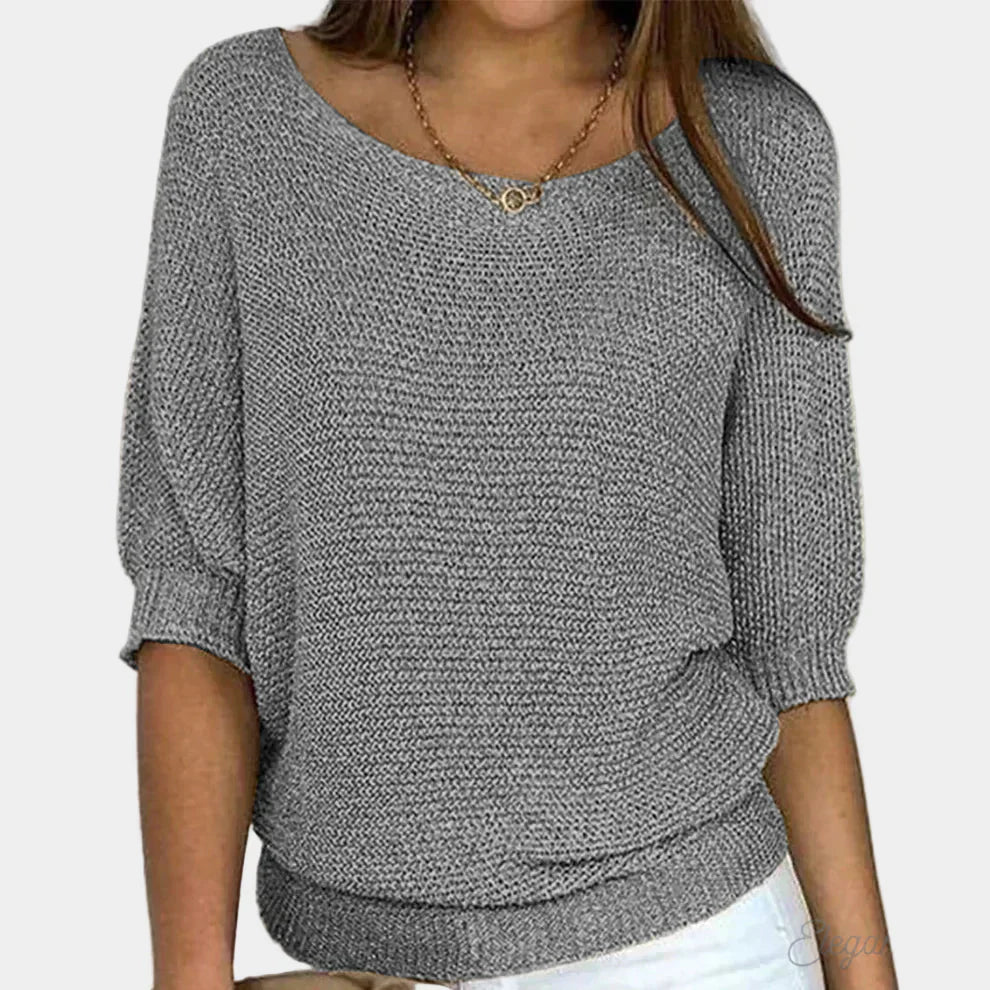 Elegancki Sweter Pleciony