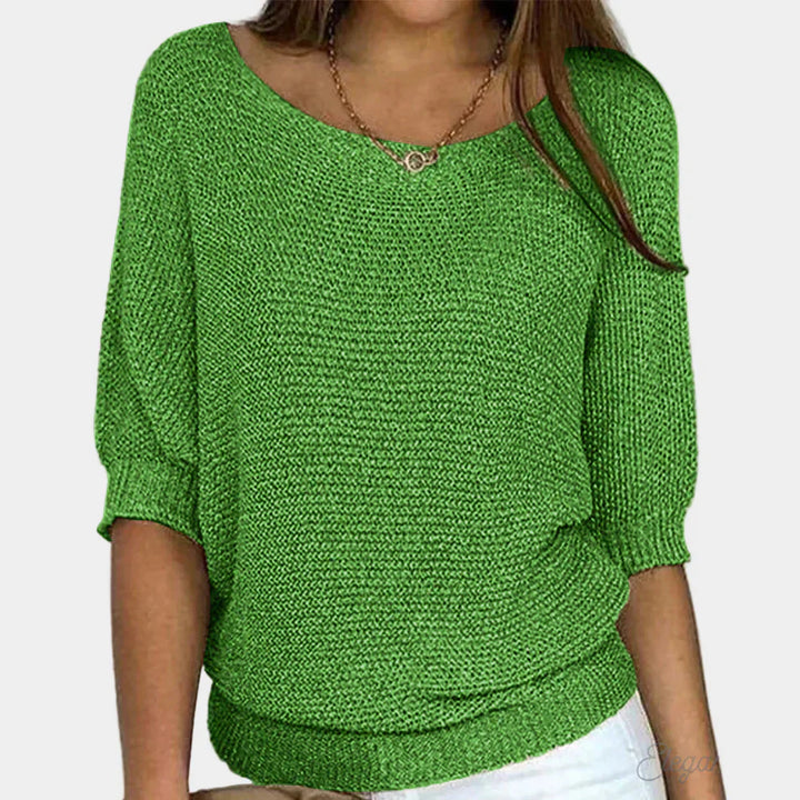 Elegancki Sweter Pleciony