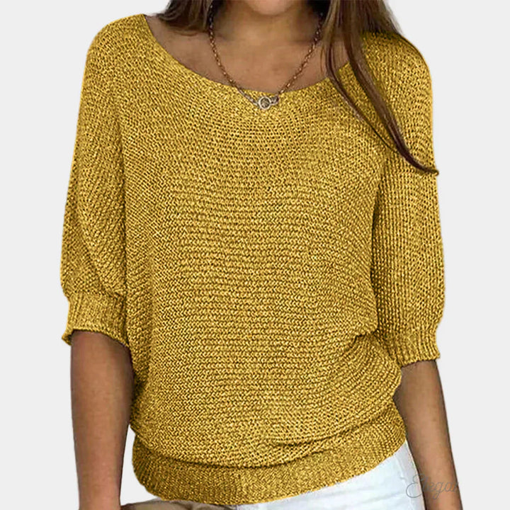 Elegancki Sweter Pleciony