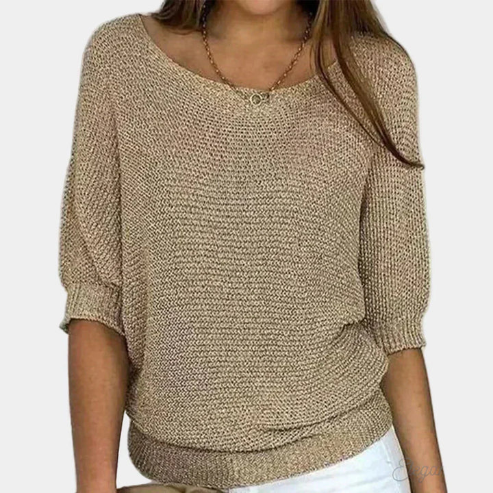 Elegancki Sweter Pleciony