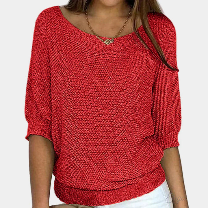Elegancki Sweter Pleciony